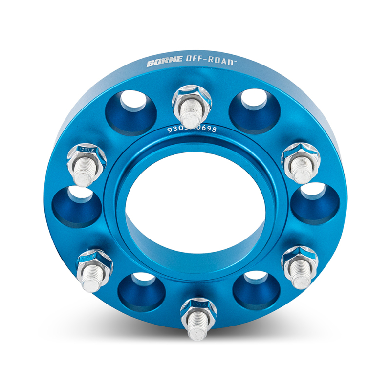 Borne Off-Road Wheel Spacers - 6x139.7 - 78.1 - 25mm - M14x1.5 - Blue - Image 2