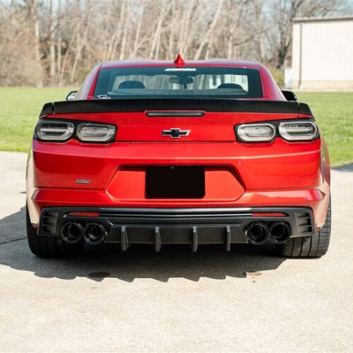 Corsa 2016-2024 Chevrolet Camaro SS / ZL1 Valved Axle-Back Exhaust w/ Black Carbon Fiber Quad Tips - Image 5