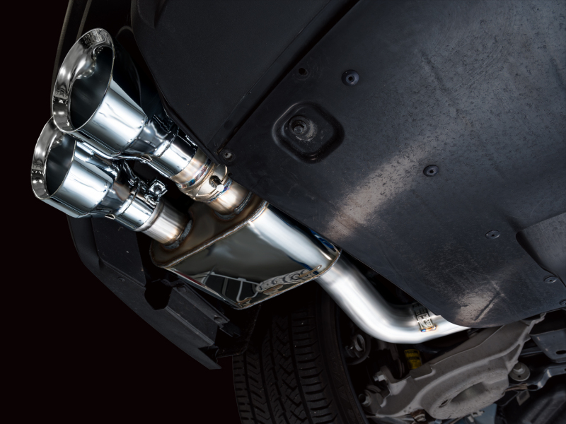 AWE Tuning SwitchPath Cat-Back Exhaust w/ Quad Chrome Silver Tips for 21-23 Ford Mustang Mach 1 - Image 3