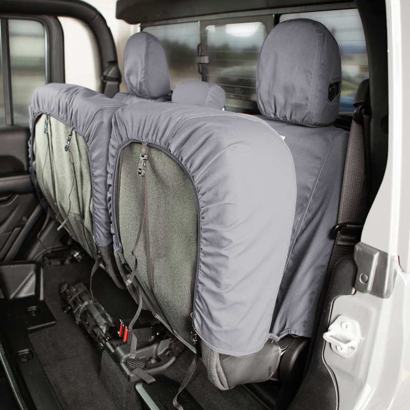 Covercraft 2024+ Ford Ranger SuperCrew Carhartt SeatSaver Custom Front Row Seat Covers - Gravel - Image 9
