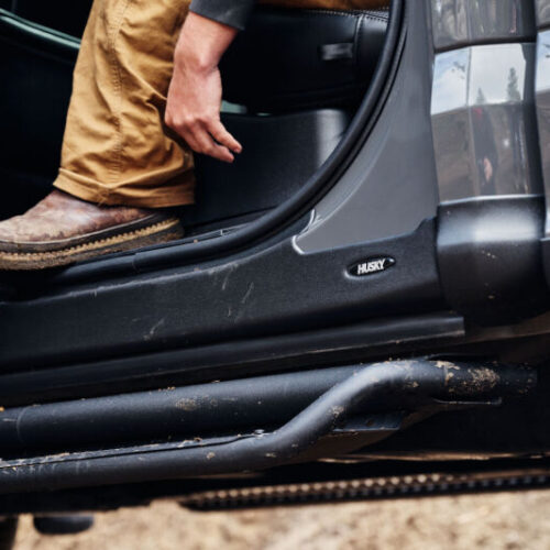 Husky Liners 14-18 GMC Sierra 1500 DC Trail Armor Rocker Panel & Sill Plate Cover (4pc) - Tex. Blk - Image 3