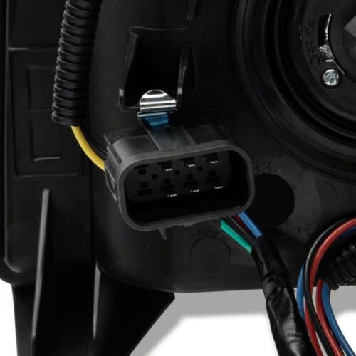 Raxiom for 2007-2013 Chevrolet Silverado 1500 Euro Headlights- Black Housing (Clear Lens) - Image 3
