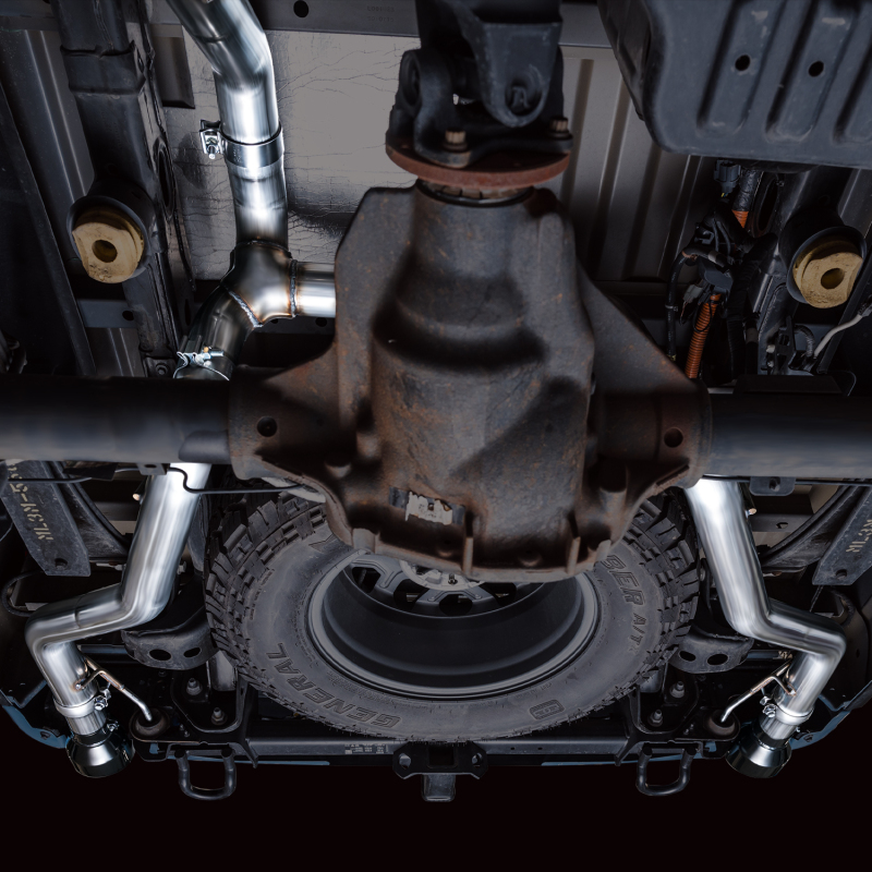 AWE Tuning Tips for 2021+ Ford F-150 Tremor (w/ Bumper Cutouts) 0FG Non-Resonated Catback -Diamond Black - Image 7