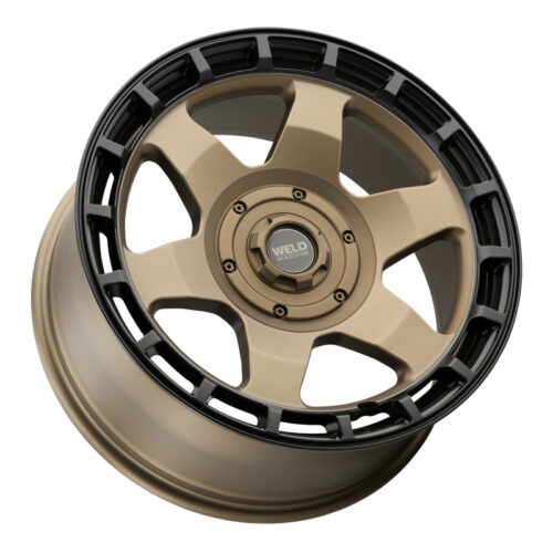 Weld Off-Road Ridge 20x9 - 8x170 BP - ET0 - 125.1mm CB - Satin Bronze Wheel (Black Ring) - Image 2