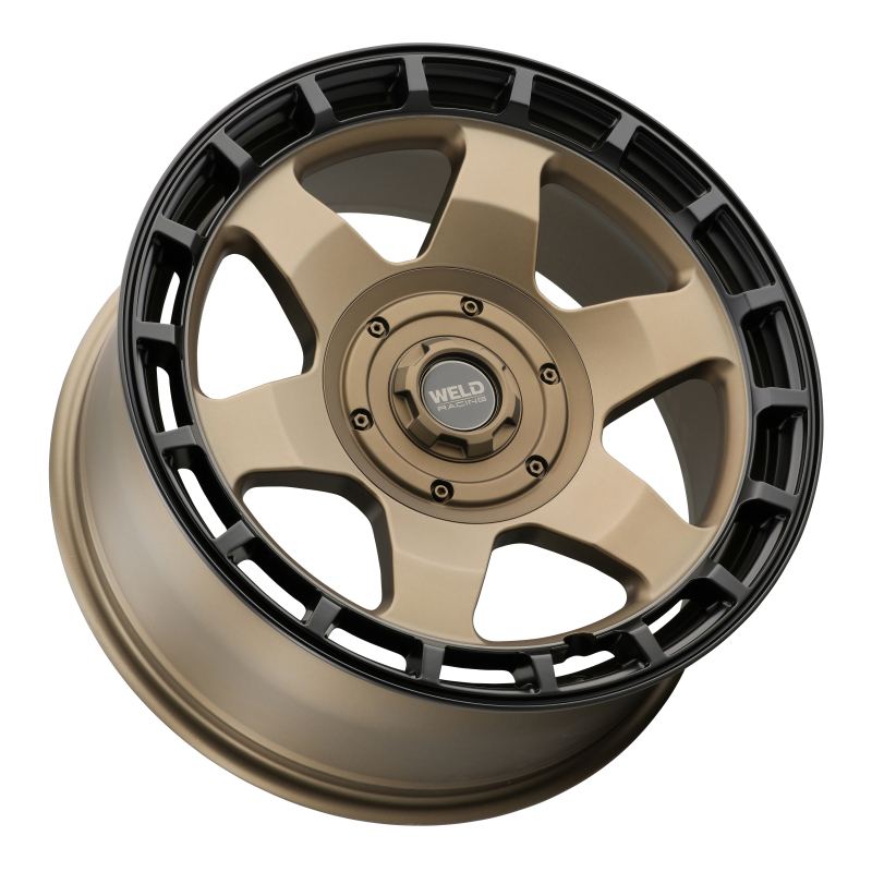 Weld Off-Road Ridge 20x9 - 8x170 BP - ET0 - 125.1mm CB - Satin Bronze Wheel (Black Ring) - Image 2