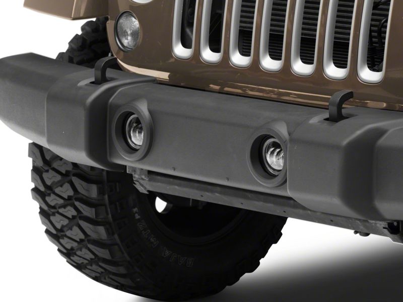 Raxiom for 2007-2018 Jeep Wrangler JK Axial Series 4-In LED Fog Lights w/ Halo - Image 2
