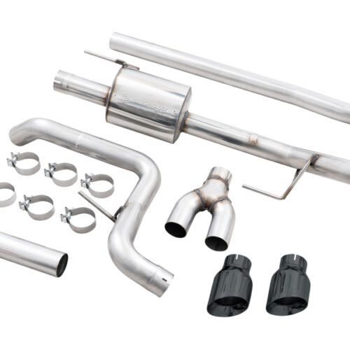 AWE Tuning Cat-Back Exhaust - 4.5in Diamond Black Tips *For Stock Y-Pipe Only for AWE 21+ Ford F150 Dual Side Exit - Image 8