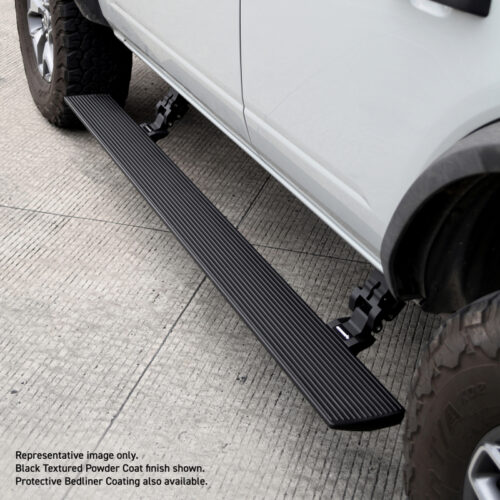 Go Rhino 22-23 Toyota Tundra CrewMax Cab 4dr E-BOARD E1 Electric Running Board Kit - Bedliner Coatng - Image 8