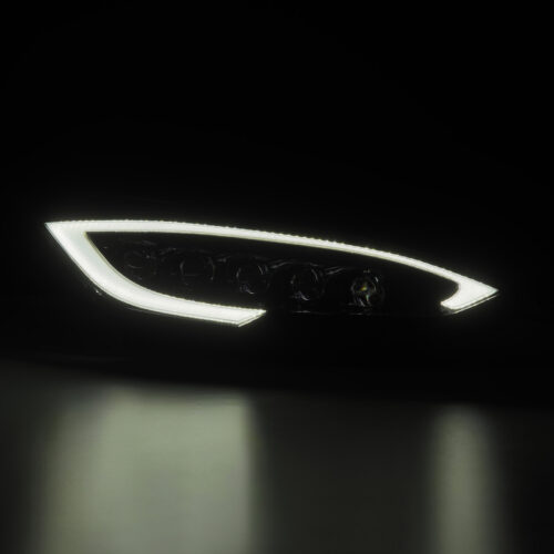 Alternative view of AlphaRex 12-21 Tesla Model S NOVA LED Proj Headlights Alpha-Black w/Actv Light & Seq.Sig / SB DRL