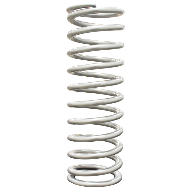QA1 2-1/2in ID High Travel Spring - 14in Length x 110lbs/in - Silver Powder Coated - Image 2