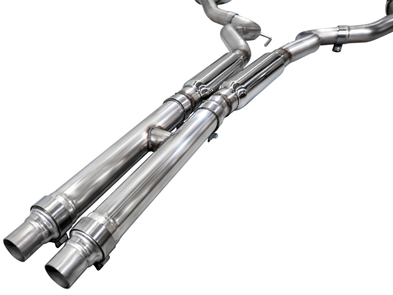 AWE Tuning Exhaust w/ Dual Diamond Black Tips for 2024 Ford Mustang GT Fastback S650 RWD Touring Catback - Image 10