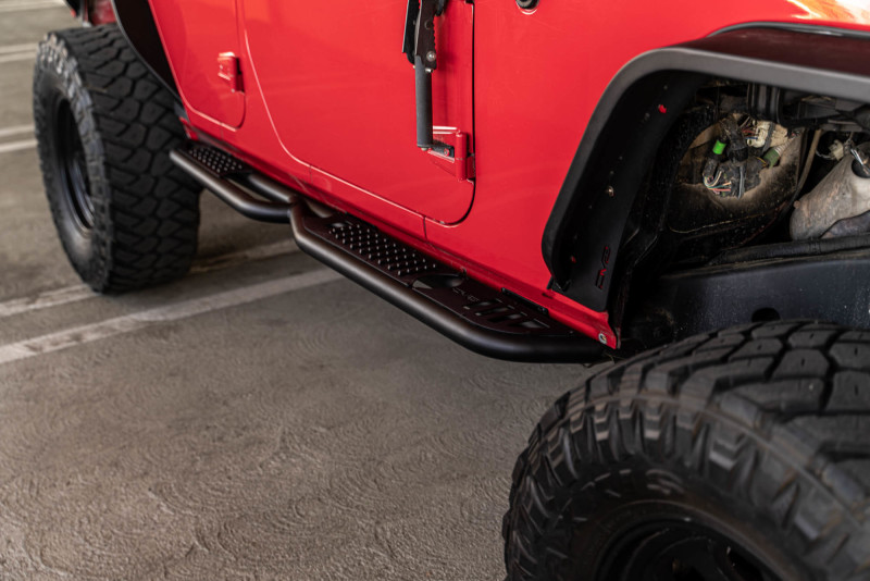 DV8 Offroad 07-18 Jeep Wrangler JK (4 Door Only) OE Plus Side Steps - Image 7