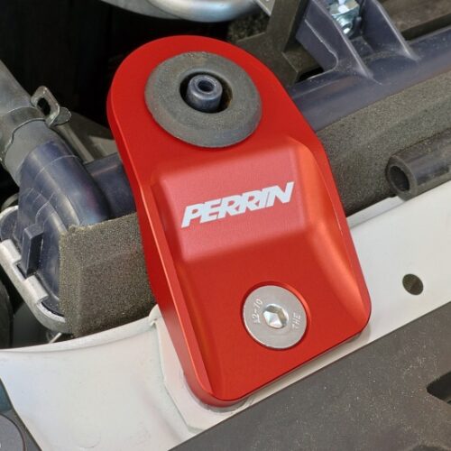 Alternative view of PERRIN 15-21 Subaru WRX/STI / 13-17 Crosstrek / 12-16 Impreza Upper Radiator Bracket Set - Red