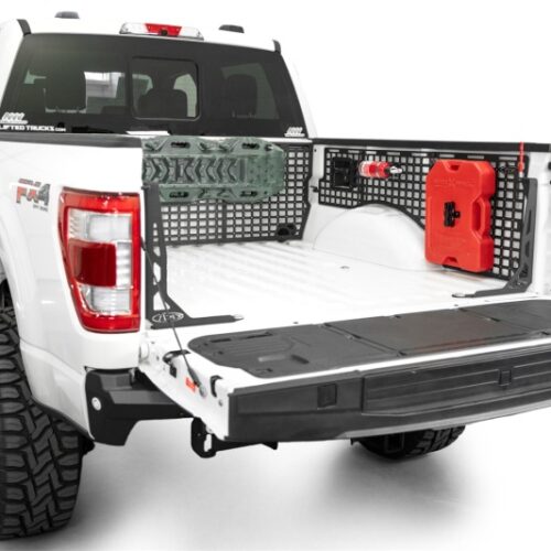 Alternative view of Addictive Desert Designs for 2021+ Ford F150 Bed Side Molle Panels - Passenger Side Full Set