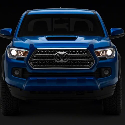 Raxiom for 2016-2023 Toyota Tacoma Axial Series OE Replmnt Headlights- Chrome- Clear Lens - Image 6