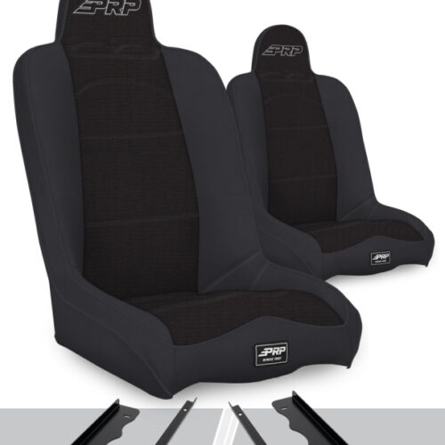 PRP 95-01 Jeep Cherokee XJ Daily Driver High Back Suspension Seats Kit (Pair) - Black