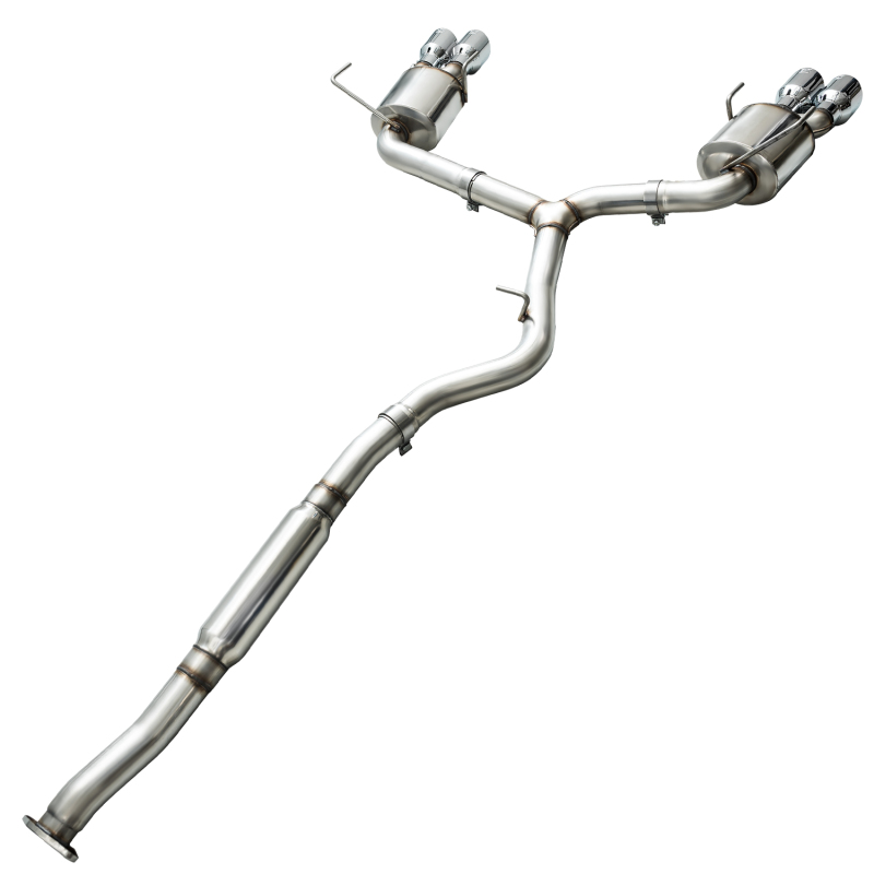 AWE Tuning Touring Edition Exhaust - Chrome Silver Tips (102mm) for 2015+ Subaru WRX VA Sedan - Image 6