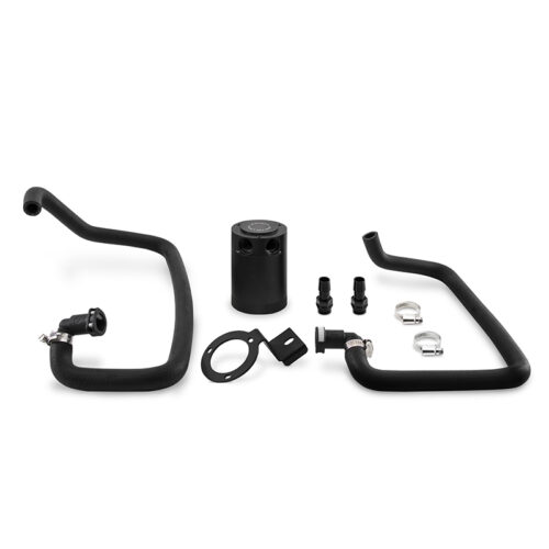 Mishimoto Baffled Oil Catch Can Kit - Black for 2015+ Ford Mustang EcoBoost