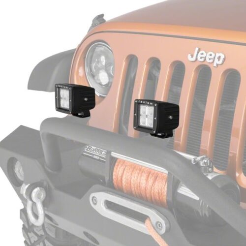 Raxiom 3-In Square 4-LED Off Road Light Spot Beam Universal (Some Adaptation May Be Required) - Image 2