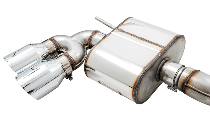 AWE Tuning SwitchPath Exhaust w/Chrome Silver Tips 102mm for Mk7 Golf R - Image 3