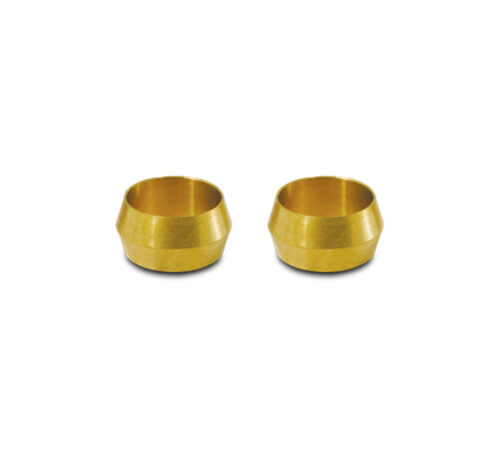 Alternative view of Vibrant 5/8in Brass Olive Hardline Tubing Inserts (2 Pack)