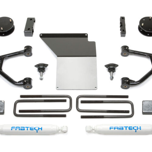 Fabtech 07-18 GM K1500 w/OE Forged UCA 3.5in Budget UCA System w/Rear Perf. Shocks