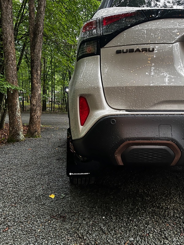 Rally Armor 25-26 Subaru Forester & Hybrid Black UR Mud Flap w/Metallic Black Logo - Image 10