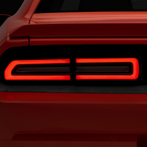 Raxiom for 2008-2014 Dodge Challenger LED Tail Lights- Black Housing Red Lens