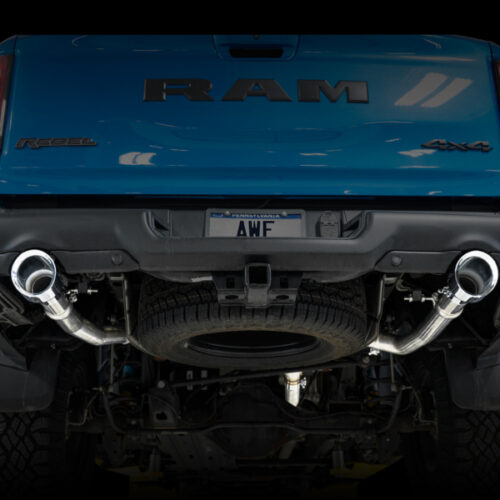 AWE Tuning Cat-Back Exhaust - Chrome Silver Tips for 19-21 RAM 1500 5.7L (w/Cutouts) 0FG Dual Rear Exit - Image 9