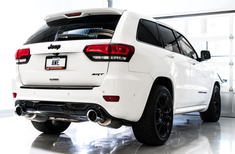 AWE Tuning Track Edition Exhaust - Diamond Black Tips for 2020 Jeep Grand Cherokee SRT - Image 4