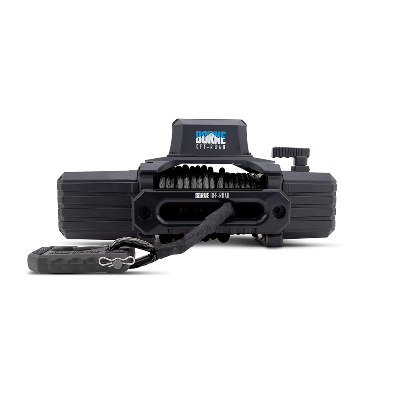 Borne Off-Road 12K Winch - Black Synthetic Rope - Image 4