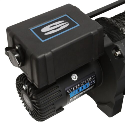 Superwinch 18000 LBS 12V DC 33/64in x 79 ft Synthetic Rope Tiger Shark 18000SR Winch - Image 5
