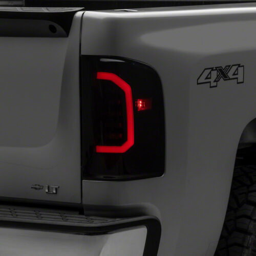 Raxiom for 2007-2014 Chevrolet Silverado 1500 Axial Series LED Tail Lights- Black Housing (Smoked Lens)