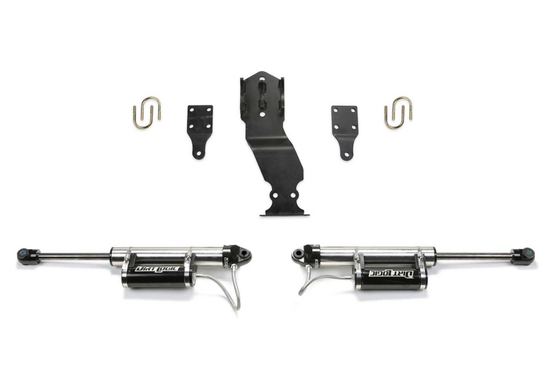 Fabtech 17-21 Ford F250/F350 4WD Dual Steering Stabilizer System w/DL 2.25 Resi Shocks - Image 2