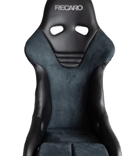 Recaro RS-G Motorsport Seat - Black Leather/Grey Alcantara (4/5/6 Point Belt)