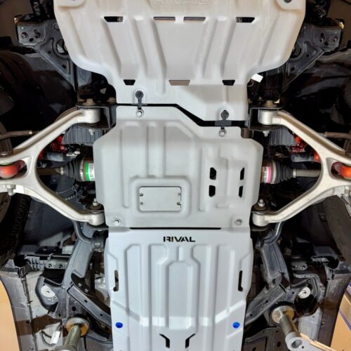 Rival 24-26 Ford Ranger / Ranger Raptor Aluminum Transmission And Cat Converter Skid Plate - Image 5