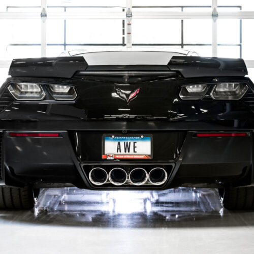 AWE Tuning Track Edition Axle-Back Exhaust w/Chrome Tips for 14-19 Chevy Corvette C7 Z06/ZR1 (w/AFM) - Image 4