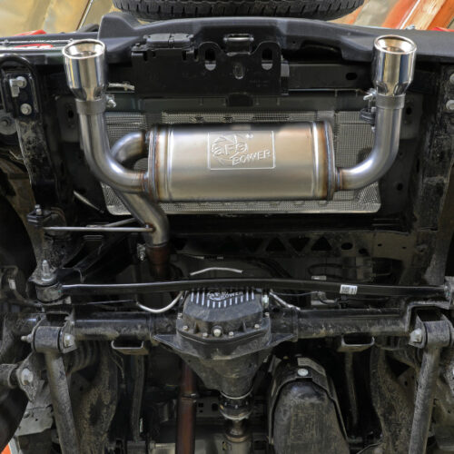 aFe Power Vulcan 3in 304 SS Axle-Back Exhaust 2021 Ford Bronco L4-2.3L (t)/V6-2.7L (tt) w/ Black Tips - Image 6