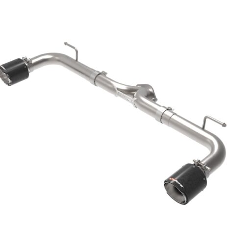 aFe Power Takeda 2-1/2in 304 SS Axle-Back Exhaust w/ Carbon Fiber Tips 14-18 Mazda 3 L4 2.0L/2.5L - Image 3