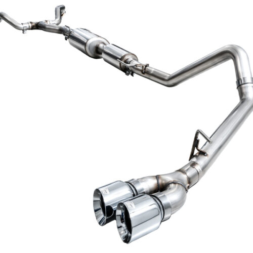AWE Tuning 0FG Exhaust for 3rd Gen Toyota Tundra - Dual Chrome Silver Tips - Image 10