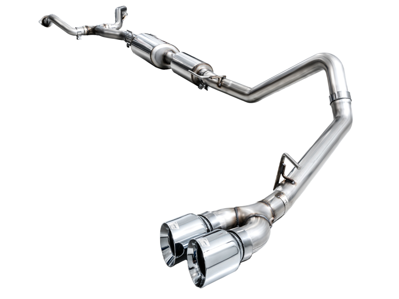 AWE Tuning 0FG Exhaust for 3rd Gen Toyota Tundra - Dual Chrome Silver Tips - Image 10