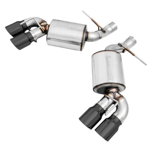 AWE Tuning Axle-Back Exhaust - Touring Edition (Quad Diamond Black Tips) for 16-19 Chevrolet Camaro SS