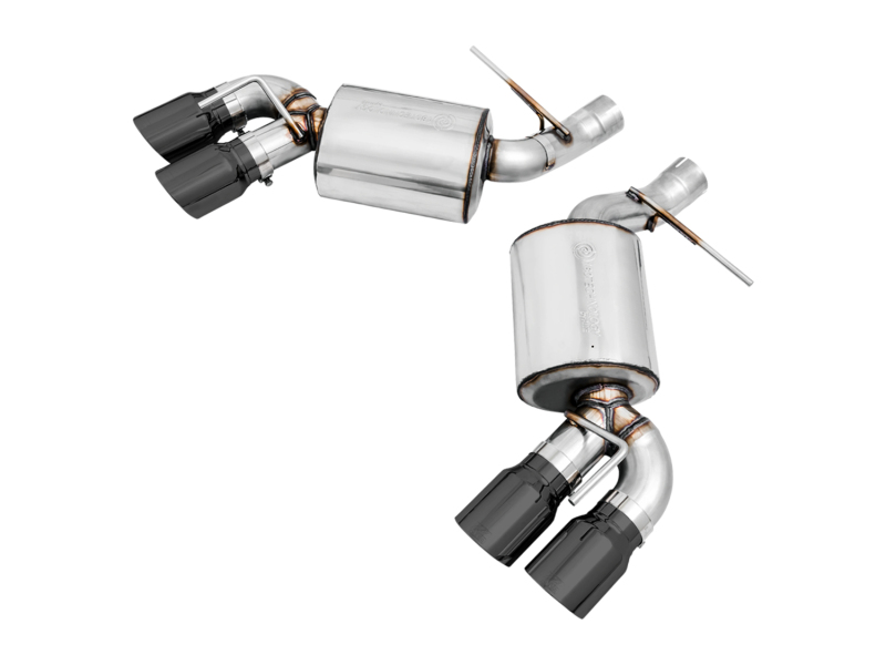 AWE Tuning Axle-Back Exhaust - Touring Edition (Quad Diamond Black Tips) for 16-19 Chevrolet Camaro SS