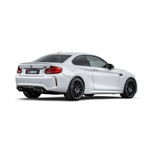 Akrapovic for 2018+ BMW M2 Competition/M2 CS (F87N) Slip-On Line (Titanium) w/Carbon Fiber Tips - Image 2