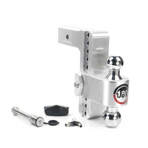 Weigh Safe CTB8-2.5-KA 180 Hitch 8in Drop Hitch & 2.5in Shank (10K/18.5K GTWR) w/WS05 - Aluminum