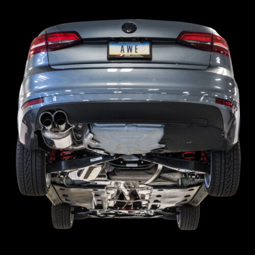 Alternative view of AWE Tuning Touring Edition Exhaust - Chrome Silver Tips for 09-14 Volkswagen Jetta Mk6 1.4T
