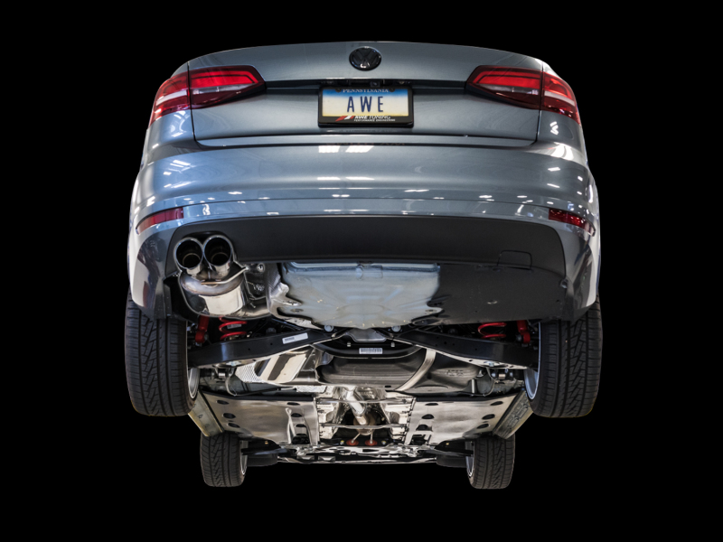 AWE Tuning Touring Edition Exhaust - Chrome Silver Tips for 09-14 Volkswagen Jetta Mk6 1.4T - Image 2