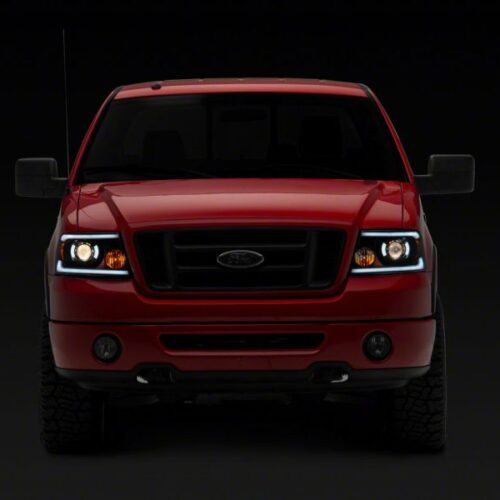 Raxiom for 2004-2008 Ford F-150 Axial Series Projector Headlights w/ SEQL LED Bar- Blk Housing (Clear Lens) - Image 10