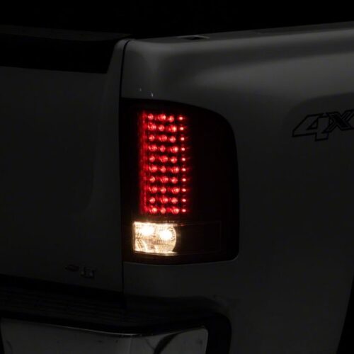 Raxiom for 2007-2013 Chevrolet Silverado 1500 LED Tail Lights- Black Housing (Clear Lens) - Image 5
