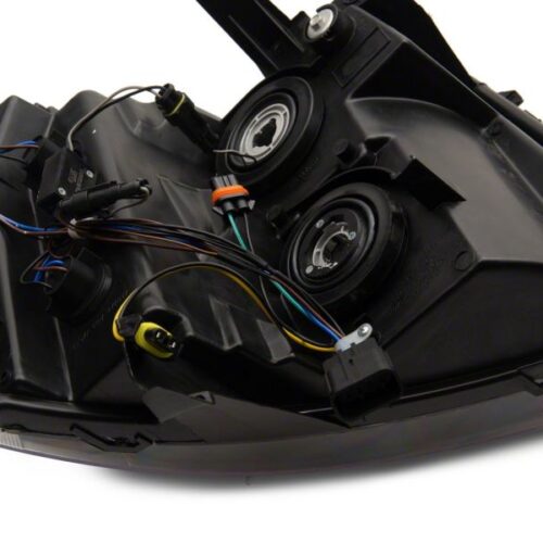 Raxiom for 2007-2013 Chevrolet Silverado 1500 Axial Series Headlights w/ LED Bar- Black Housing (Clear Lens) - Image 8